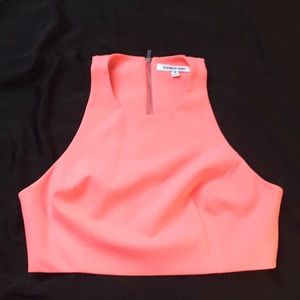 Elizabeth & James hot pink crop top